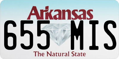 AR license plate 655MIS