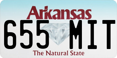 AR license plate 655MIT