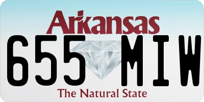 AR license plate 655MIW