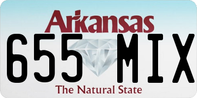AR license plate 655MIX