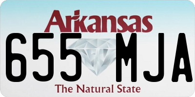 AR license plate 655MJA
