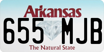 AR license plate 655MJB
