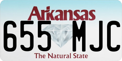 AR license plate 655MJC