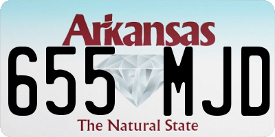 AR license plate 655MJD