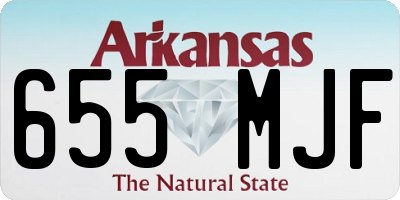 AR license plate 655MJF