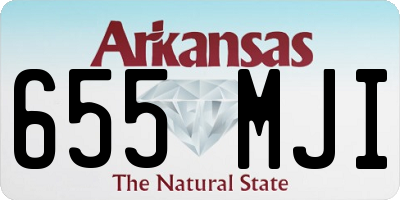 AR license plate 655MJI