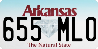 AR license plate 655MLO