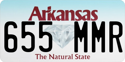 AR license plate 655MMR