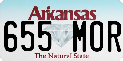 AR license plate 655MOR