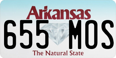 AR license plate 655MOS