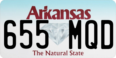 AR license plate 655MQD