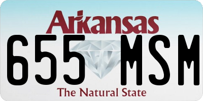 AR license plate 655MSM