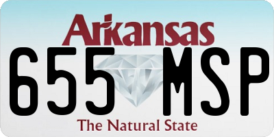 AR license plate 655MSP