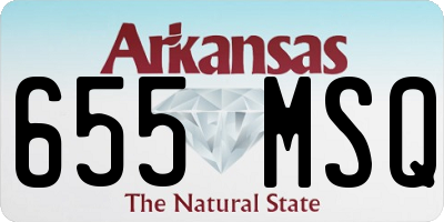 AR license plate 655MSQ