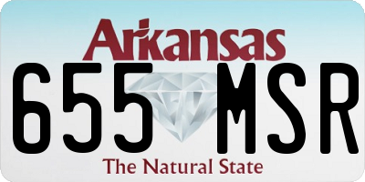 AR license plate 655MSR