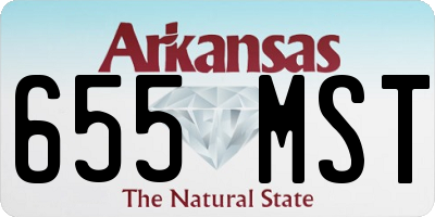 AR license plate 655MST