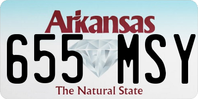 AR license plate 655MSY