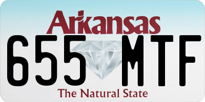 AR license plate 655MTF