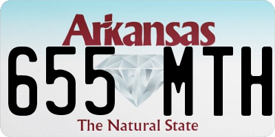 AR license plate 655MTH
