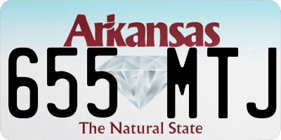 AR license plate 655MTJ
