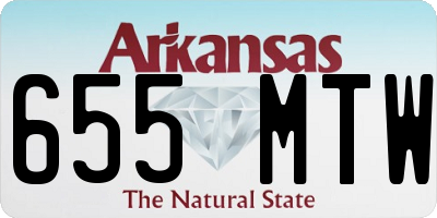 AR license plate 655MTW