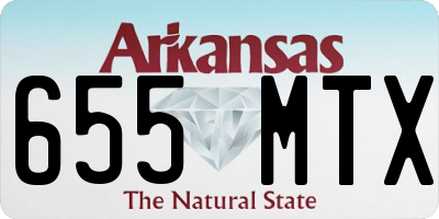 AR license plate 655MTX