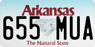AR license plate 655MUA