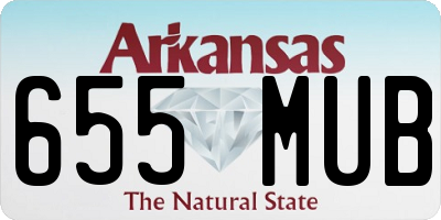 AR license plate 655MUB