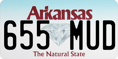 AR license plate 655MUD
