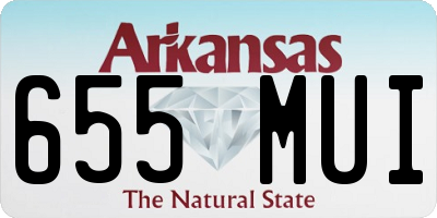 AR license plate 655MUI