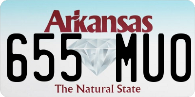 AR license plate 655MUO