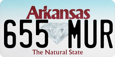 AR license plate 655MUR