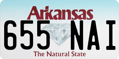 AR license plate 655NAI