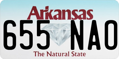 AR license plate 655NAO