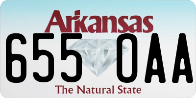 AR license plate 655OAA