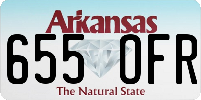 AR license plate 655OFR