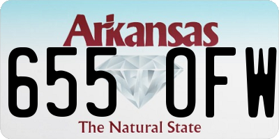 AR license plate 655OFW