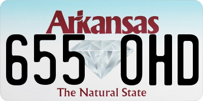 AR license plate 655OHD