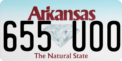 AR license plate 655UOO