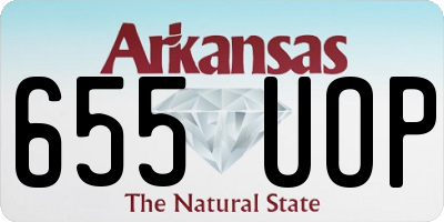AR license plate 655UOP