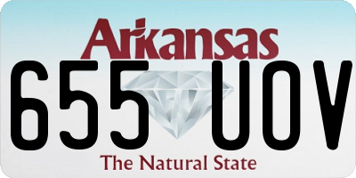 AR license plate 655UOV