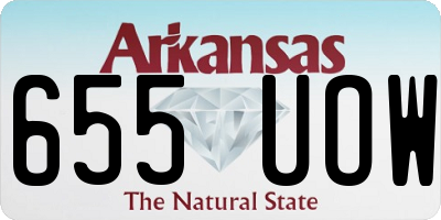 AR license plate 655UOW