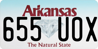 AR license plate 655UOX
