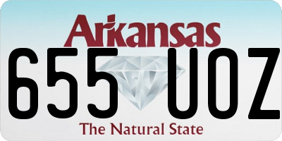 AR license plate 655UOZ