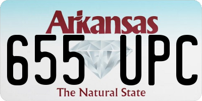 AR license plate 655UPC