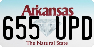 AR license plate 655UPD