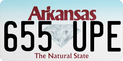 AR license plate 655UPE