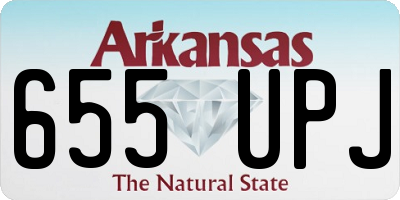 AR license plate 655UPJ