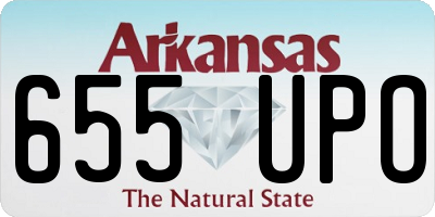 AR license plate 655UPO