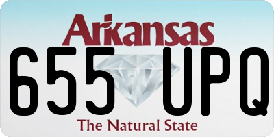 AR license plate 655UPQ